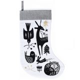 Stocking Winter Animals White - Εικόνα 1
